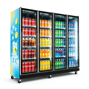 New High-Capacity Four Door All Glass Display Cabinets and Energy-Saving Beverage Display Cabinets for 2026 - Product Image 4