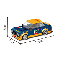 Kit de construction STEM Voiture de course pour enfants avec fonction roue libre, jouet éducatif d'ingénierie à assembler en briques pour les 6 ans et plus