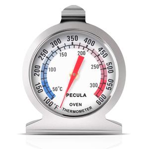 Termómetro de Horno con Dial, Resistente al Agua, Seguro para Horno, 50-300 °C/100-600 °F, Lectura Instantánea Analógica, Acero Inoxidable, Herramienta de Cocina para Chefs, Ahumadores y Parrillas - Product Image 1