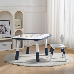 Ensemble bureau et chaise pour enfants écologiques et réglables en hauteur pour étudier une table noire pour la maternelle - Product Image 6