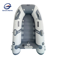 Véritable bateau de pêche marine en PVC personnalisé Bateau de sauvetage en caoutchouc Bateau à rames 2-4m Kayak Canot pneumatique avec coque en aluminium