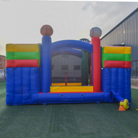 Château gonflable avec toboggan Trampolines gonflables Château de rebond Maison de saut en PVC Grand château gonflable Double toboggan Combo pour enfants