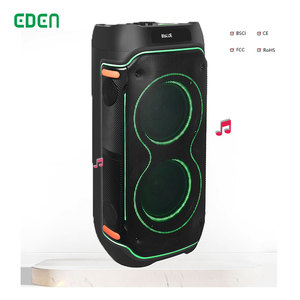 Dual Active Wireless Outdoor <b>Speaker</b> With 2 Colorful Light Stereo Music Party <b>Speaker</b> - Product Image 1
