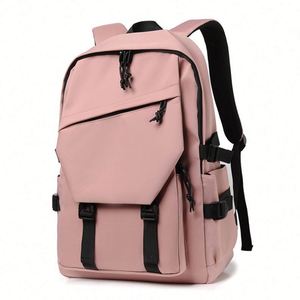 Mochila de Ciclismo Flying Fashion con Marco Externo de Cuero Genuino para Estudiantes de Secundaria y Parejas, Gran Capacidad - Product Image 1