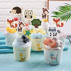 Bán Sỉ Giấy Trang Trí Tiệc Đồ Trang Trí Bánh Cupcake Công Chúa Bằng Nhựa Đồ Trang Trí Bánh