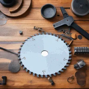 Lame de scie circulaire TCT de qualité industrielle, en acier diamanté, aussi bonne que <span class=keywords><strong>TENRYU</strong></span>, pour une coupe de l'aluminium à haute efficacité - Product Image 1