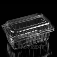 Nouveauté : Contenant alimentaire jetable en PET transparent de qualité alimentaire pour fruits et riz, fabriqué à partir de matériaux recyclés
