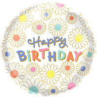 Promo Spesial Balon Foil 18 Inch Happy Birthday Motif Bintang Pelangi untuk Dekorasi Pesta Ulang Tahun
