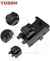 YUBOH 35760-TF0-003 Interrupteur secondaire de lève-vitre électrique pour Honda Civic 2012-2015 Fit 2009-2013 Interrupteur de lève-vitre OEM 35760TF0003