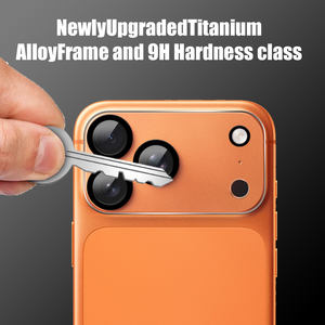 واقي عدسة الكاميرا 9H لسلسلة آيفون 17، فيلم أكريليك شفاف عالي الجودة لتغطية كاملة لعدسة آيفون 17 برو ماكس وآيفون آير - Product Image 3