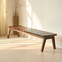 Silla de Descanso Moderna de Madera Maciza para Dormitorio, Banco Plegable Resistente, Silencioso, Informal, para Cambiar Zapatos, Taburete para Comedor y Sala de Estar