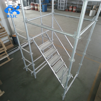 Échafaudage léger pour cadre de porte, plateforme d'échelle portable réglable en acier, accessoires de construction galvanisés en forme de H