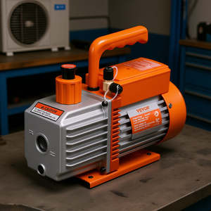 Pompe à vide rotative à palettes Vevor 2 étages 6 CFM 1/2 CV pour maintenance CVC automobile et industrielle, conception en aluminium - Product Image 2