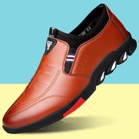 Chaussures habillées formelles pour hommes en PU artificiel antidérapantes avec surpiqûres, collection Printemps-Automne 2025