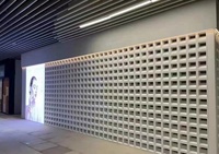 100% nouveaux matériaux populaires léger PU mousse 18 grille écran Construction brique polyuréthane brique creuse intérieur et extérieur