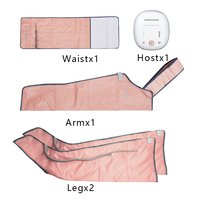 Système de récupération par compression d'air séquentiel Bottes de compression professionnelles complètes pour athlètes Intensité réglable