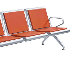 Silla de espera Prosperous Seat PU de 3 plazas con estructura de acero y reposabrazos para sala de espera de hospital - Product Image 3