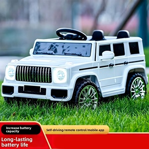 Nouvelle voiture électrique tout-terrain télécommandée à quatre roues pour enfants, <span class=keywords><strong>en</strong></span> plastique, type poussette - Product Image 3