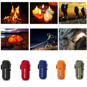 Most Pop Waterproof Electric <strong>Lighter</strong> for Outdoor, Rechargeable Black Survivable <strong>Lighter</strong> Device for Light - Product Image 6