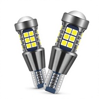 Ampoule LED universelle T15 pour feux arrière, 27SMD, DC 12V, Canbus, frein, clignotant, marche arrière, lampe S