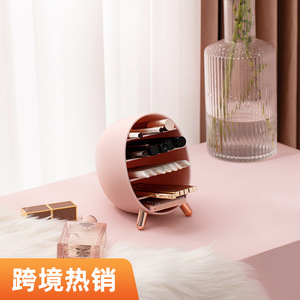 Desktop Cosmetic Storage Box With Partitions 2L For Eyebrow Pencils Lipsticks Eyeshadows Lip Glosses Makeup Organizer - Product Image 3