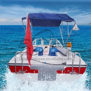 Barco de alta velocidad con consola central de 17,6 pies/5,38 M, barco de pesca de alta velocidad con sombrilla, barcos recreativos a la venta - Product Image 4