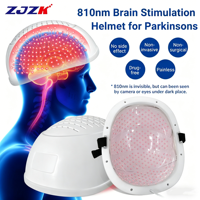 Casque de stimulation cérébrale Tdcs professionnel, dispositif de lumière infrarouge LED 810nm, soins pour la maladie de Parkinson, l'insomnie, la dépression et l'anxiété