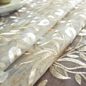 Manteles de Boda Elegantes al por Mayor, Cubiertas de Tela con Patrón Bordado - Product Image 5