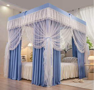 Mosquitera Plegable de 4 Puertas Estilo Real con Toldo Oscurecedor para Verano - Product Image 2