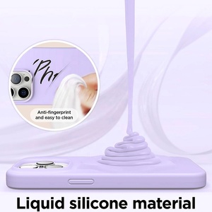 Chất Lượng Cao Tùy Chỉnh PC Cứng Silicone Lỏng Trường Hợp Điện Thoại Cho <span class=keywords><strong>Iphone</strong></span> 14 15 13 12 Pro Max Bìa Ban Đầu - Product Image 3