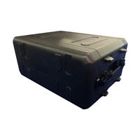 Boîtier de transport antichoc en plastique PE moulé pour amplificateur audio, fourni par l'usine, 2U 4U 6U 8U 12U 14U, pour équipement audiovisuel et DJ
