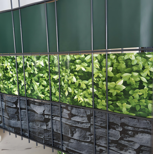 EU tiêu chuẩn 450gsm 19cm * 35m PVC hàng rào dải cho <span class=keywords><strong>v</strong></span>ườn riêng tư <span class=keywords><strong>v</strong></span>ới kẹp - Product Image 5