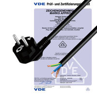 Câble d'alimentation de haute qualité, angle droit européen, IEC C13, 2 broches, CEE vers IEC, prise EU, 1,5 mètre, 16A, appareil électroménager