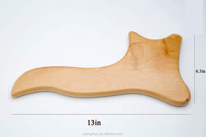 De madera de gua sha herramientas Anti celulitis de la terapia de drenaje linfático paleta Gua Sha de masaje suave tejido terapia - Product Image 5
