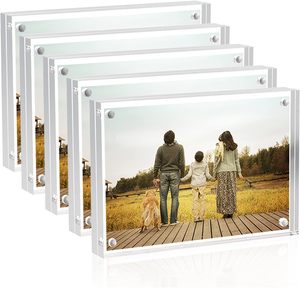 Wholesale Handmade Clear Acrylic Photo <b>Frame</b> <b>4x6</b> Customizable Size Eco-Friendly Waterproof - Product Image 1