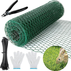 PVC Coated Hot Dipped Galvanized Chicken <strong>Wire</strong> / Poultry <strong>Netting</strong> Hexagonal Mesh Fencing - Product Image 5