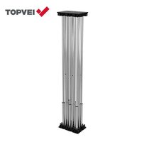 Support de table télescopique en acier inoxydable pour le travail du bois, table pliante d'extérieur pratique