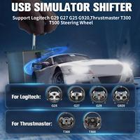 Sistema de frenos Logitech de alta calidad, Sensor Hall de 16 bits, Sim de freno de mano Usb con palanca de cambios 6 + R para juegos de carreras G25/27/29 T300 T500