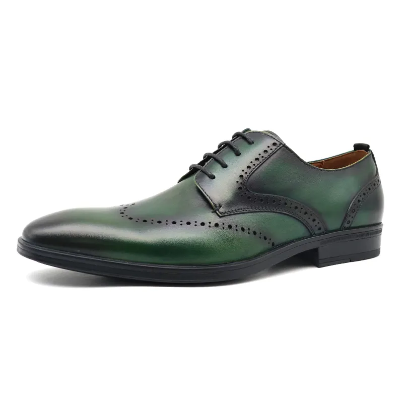 Ample New Arrival Fashion Breathable Leather Formal Dress Shoes For Men