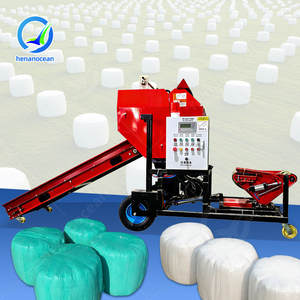 OCEAN Empacadora De Heno Motor De Gasolina Mini Silage Bagger Compact Hay Baler for Walk Behind Tractor - Product Image 1