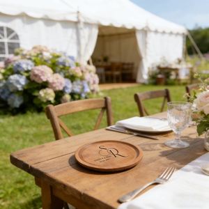 Recuerdos de Boda de Bambú - Juego de Posavasos Redondos Personalizados para Bebidas, Regalos para Recién Casados - Product Image 5