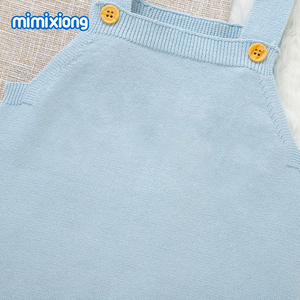 Mimixiong Meilleures ventes OEKO-TEX Combinaisons sans manches en tricot pour bébés et tout-petits, couleur unie, style boutique - Product Image 4