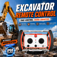 Système de télécommande pour excavatrice longue portée, durable, avec signal anti-interférence puissant, adapté aux sites de travail difficiles