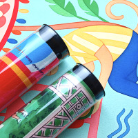Tube de rangement en acrylique transparent de 34,6 pouces, tapis de jeu de société, accessoires pour jeux de société, support transparent pour affiches, tapis de table de mahjong de 33 pouces