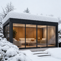 Pergola motorisée moderne en aluminium avec persiennes coulissantes à grain de bois, revêtement poudré, imperméable, pour jardin extérieur, gazebo, pavillon