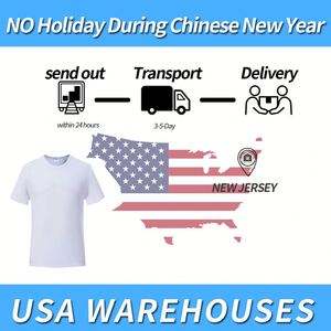 For Printing Custom Logo Us Warehouse Unisex Tee Cotton Feel Blank <b>100</b> <b>Polyester</b> <b>Shirts</b> Sublimation - Product Image 3
