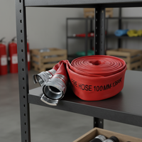Tuyau d'incendie CA-Fire en PVC NBR à double gaine de 2,5 pouces avec raccord d'incendie 0,8-2,5 MPa