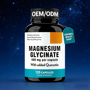 Capsules de glycinate de magnésium de qualité alimentaire Station120 avec vitamine E et extrait d'<span class=keywords><strong>aloe</strong></span> <span class=keywords><strong>vera</strong></span> pour adultes – Soutien au sommeil - Product Image 1