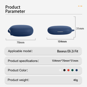 Per Baseus <span class=keywords><strong>Eli</strong></span> 2i TWS auricolari senza fili custodia protettiva in Silicone per AirPods Pro Cover e auricolari Base custodia adatta per cuffie - Product Image 2