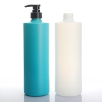 Bouteille cosmétique en plastique HDPE écologique 600ml 800ml 1000ml avec pompe à lotion pour shampoing, lotion corporelle, emballage personnalisé à presser